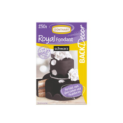 Königlicher Fondant, schwarz 250 g