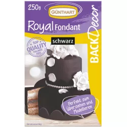 Königlicher Fondant, schwarz 250 g
