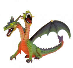 Tortendruckfigur zweiköpfiger grün dragon 14x10 cm