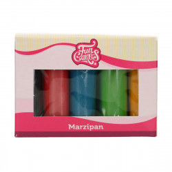 Ausgezeichnetes Marzipan-Set 5x100 g farbig 1:5