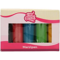 Ausgezeichnetes Marzipan-Set 5x100 g farbig 1:5