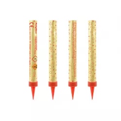 Zuckerkuchen-Topf aus goldfarbenem Fontänen-Set 4 Stück, 12 cm