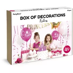 Set Party-Dekorationen, Motiv Prinzessin