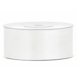 Samthell licht cremefarbene Band 25 mm/25 m