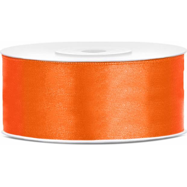 Satinband orange 25mm/25m