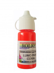 Neonleuchtende Fluor Gelfarbe 15 ml Coral