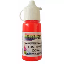 Neonleuchtende Fluor Gelfarbe 15 ml Coral
