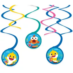 Partykdeko zum Aufhängen Baby Shark 30 - 60 cm