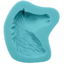 Silikonförmchen Kopf des Pferdes 6x6 cm