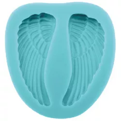 Silikonform Schneefederengelflügel 6 cm
