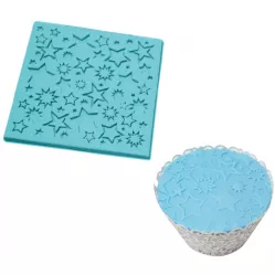 Silikonform für kleine Sterne, 10,5 × 10,5 cm