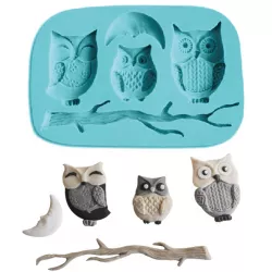 Silikonförmchen Eule 10x6,5 cm