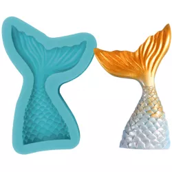 Silikonform Schwanz Meerjungfrau 8 cm