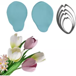 Veiner und Ausstecher „Tulpe“, 6 × 8,5 cm – präzise Details für realistische Blütenformen