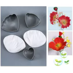 Änderungswerkzeug und Ausstecher „Mohn“, klein – 5 × 4,5 cm