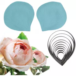 Veiner und Ausstecher „Rose“, 8 × 10 cm