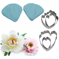 Veiner und Ausstecher „Pfingstrose“ – 6 × 7,5 cm