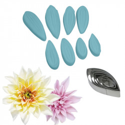 Zier- und Ausstechformen für Chrysanthemen 12 Stücke