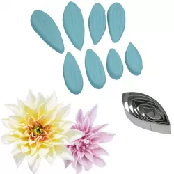 Zier- und Ausstechformen für Chrysanthemen 12 Stücke