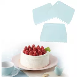 Konditor-Karten 3 Stück gezackt 13,5x10 cm