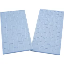 Abdrucktextur Steine und Wand 14,5×7 cm