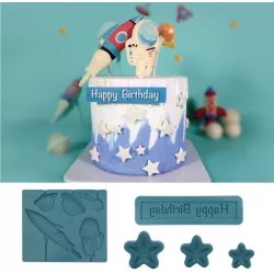 Silikonform „Weltall“ – 16,5 × 15 cm