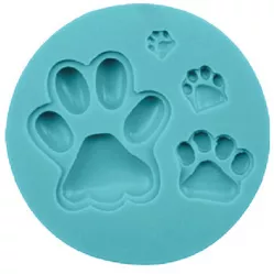Silikonform Hundepfoten 9,5 cm