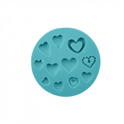 Silikon-Formenherzchen 10 cm