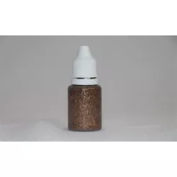 Gel für Oberflächen mit Glitzer 15 ml kupferfarben