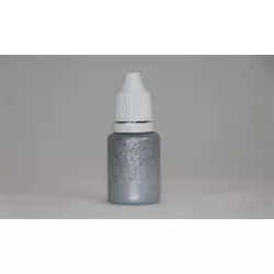 Gel auf der Oberfläche mit Glitzer 15 ml silberfarben