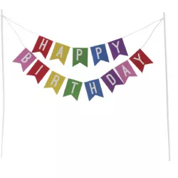 Stich ins Kuchen Happy Birthday 19x17 cm