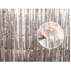 Silbervorhang 90 x 240 cm