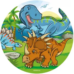essbares Papier 20 cm Dinosaurier