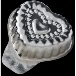 Ausklappbares Herzchen-Form 38x35mm, 20 Stück