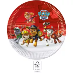 Pappteller für Partys 23 cm Paw Patrol