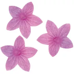 Blüten aus essbarem Papier 400 Stk. 2 cm lila