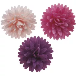 ESSbare Zuckerblumen aus essbarem Papier 12 Stk. 4,5 cm