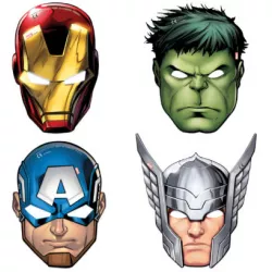 Avengers-Masken für Kinder, 4 Stück