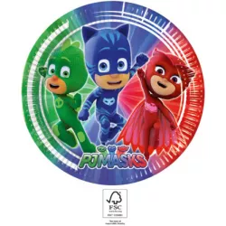 Pappellteller für Party 23 cm PJ Masks
