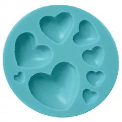 Silikonförmchen Herzchen 7,5 cm