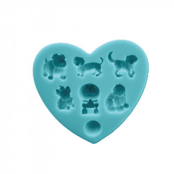 Silikonform für Hundchen 10x10 cm