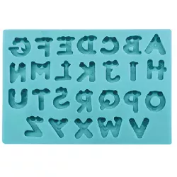 Silikonförmchen Alphabet Smile