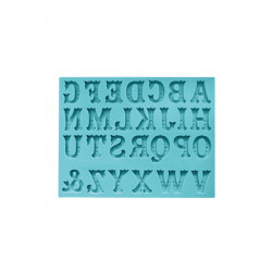 Silikon-Backform Alphabet Western 15,5×11,5 cm