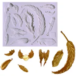 Silikon-Formchen Federchen 11,5 × 9,5 cm