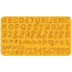 Druckschrift-Alphabet Romance