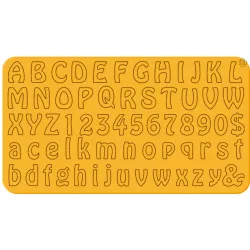 Druckalphabet Clasic 23x12,5 cm