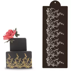 Backform-Tortenvorlage - Blumen 30x12cm