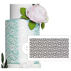 Stencil-Vorlage für eine Torten - Blumen 40x21cm