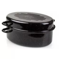 Ovaler emaillierter Bräter 38 cm - Belis