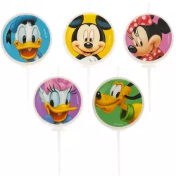 Mickey-Kerzen für Kuchen 3 cm, 5 Stück